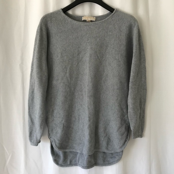 Micheal micheal kors gray long sleeve  sweater size medium Zipper sides - Picture 1 of 11